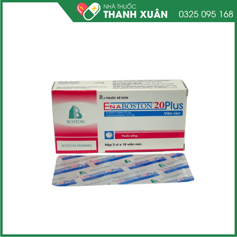 Enaboston 20 Plus điều trị bệnh tăng huyết áp