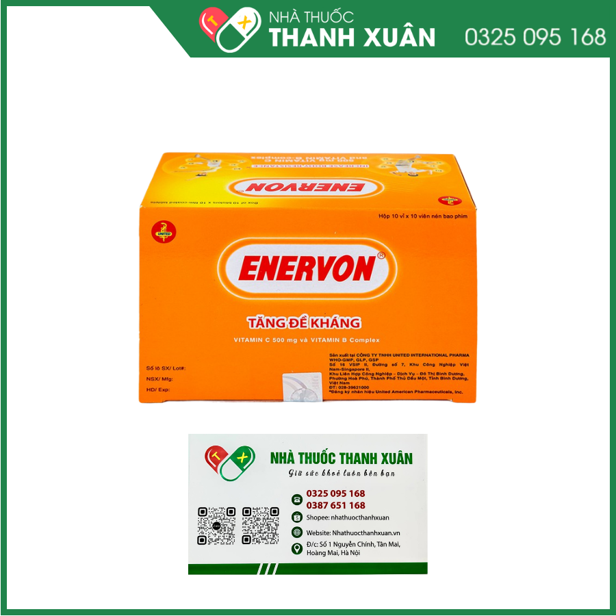 Enervon tăng đề kháng bổ sung vitamin C và vitamin B-complex