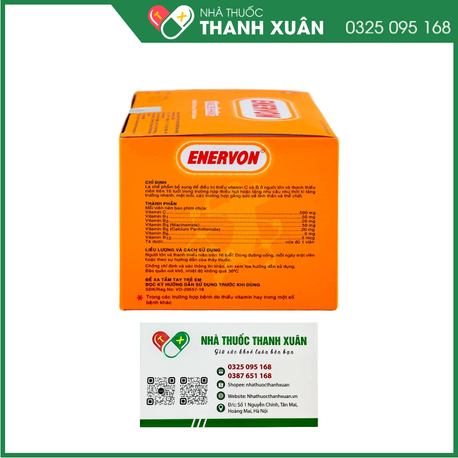 Enervon tăng đề kháng bổ sung vitamin C và vitamin B-complex