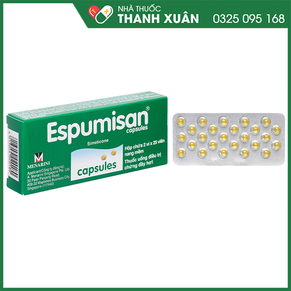 Espumisan trị đầy hơi, chướng bụng, khó tiêu