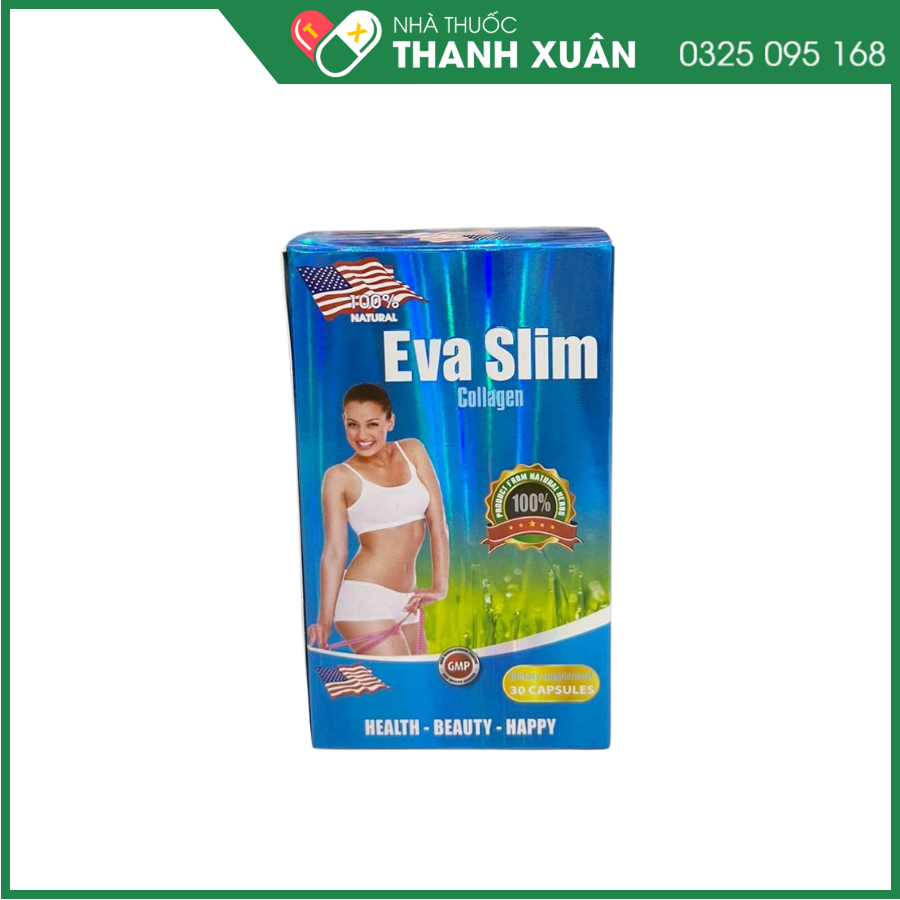 Viên uống Eva Slim Collagen hỗ trợ giảm cân, cải thiện sức khỏe