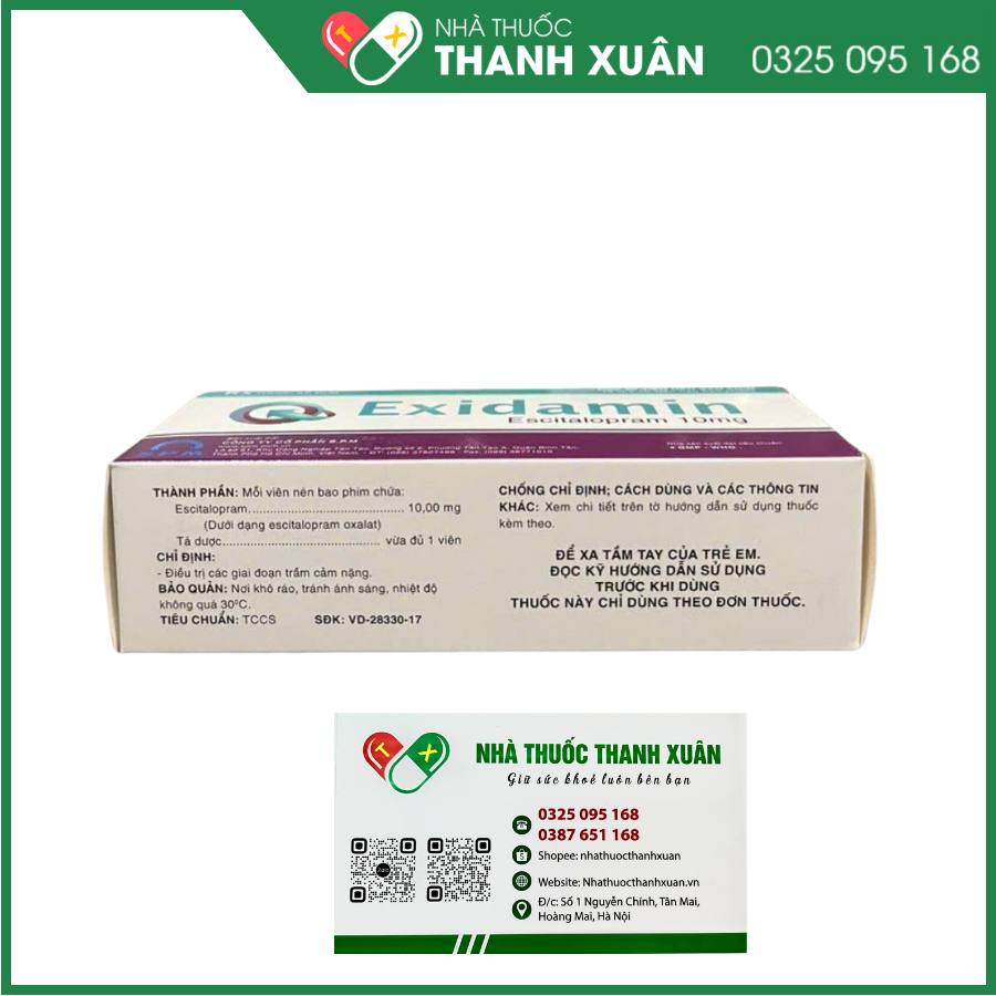 Exidamin điều trị các giai đoạn trầm cảm nặng