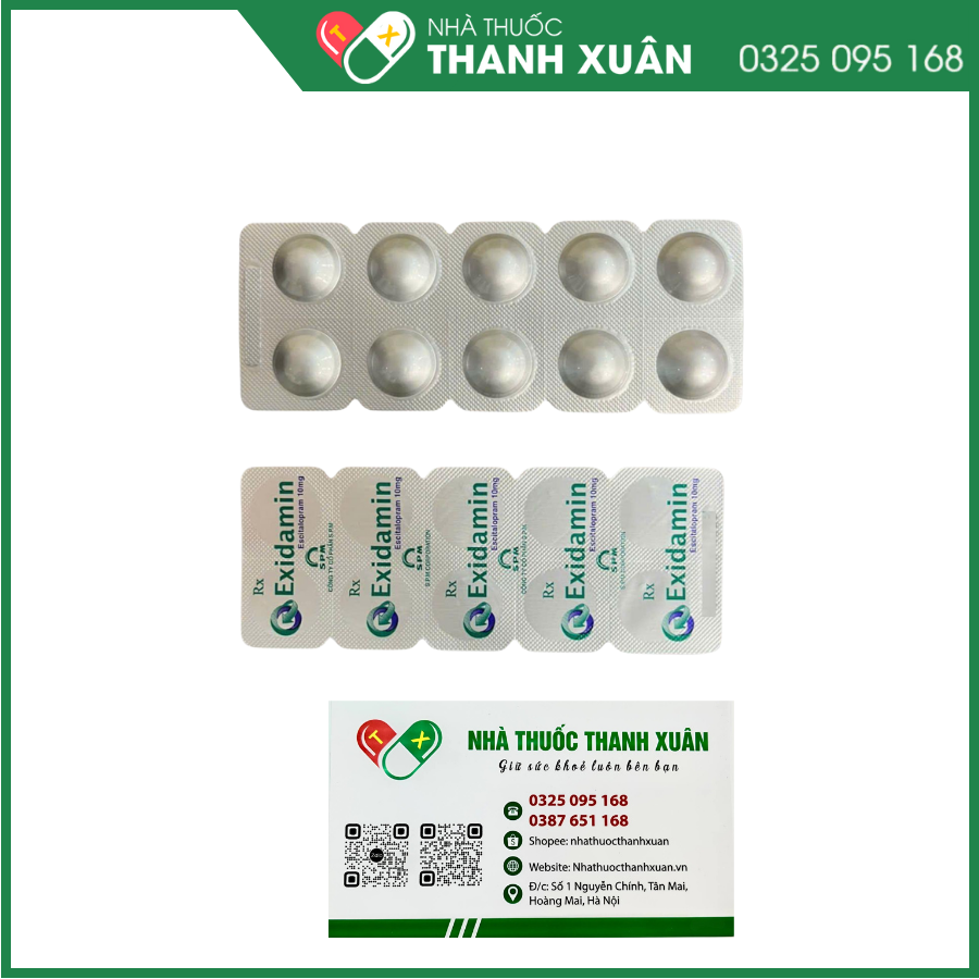 Exidamin điều trị các giai đoạn trầm cảm nặng