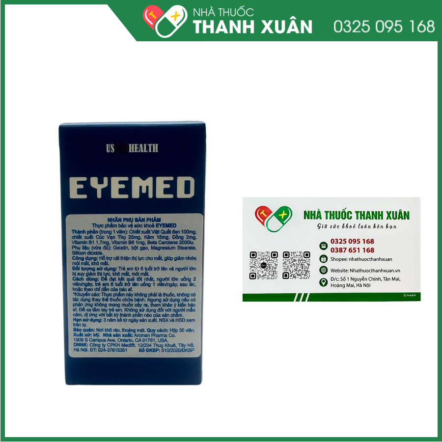 Eyemed hỗ trợ điều trị các vấn đề về mắt