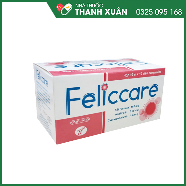 Feliccare thực phẩm bổ sung sắt cho người thiếu máu