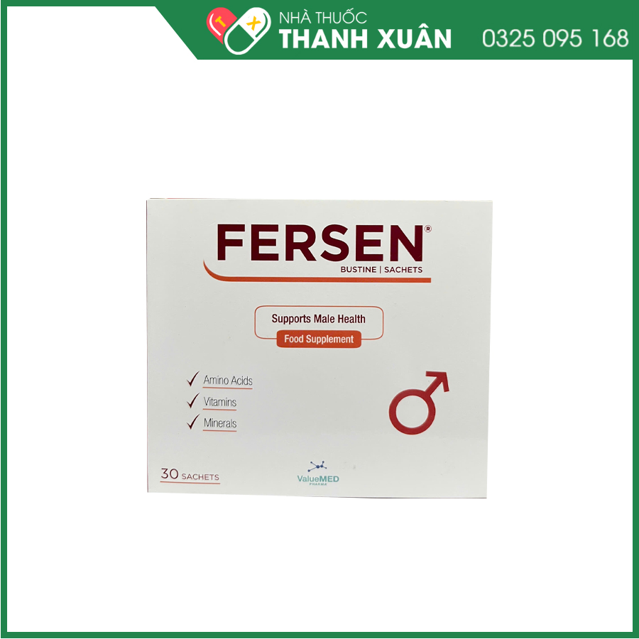 Fersen giúp bảo vệ, cải thiện tinh trùng, hỗ trợ nam giới hiếm muộn và thiếu androgen