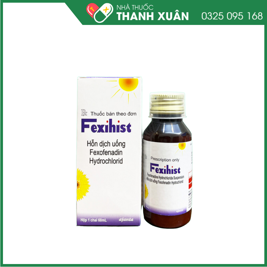 Fexihist - Điều trị viêm mũi dị ứng theo mùa và mày đay mạn tính