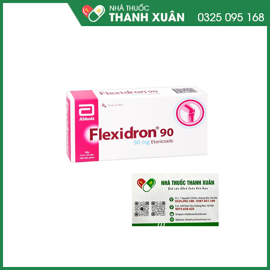 Flexidron 90 Thuốc giảm đau chống viêm trong các trường hợp viêm xương khớp