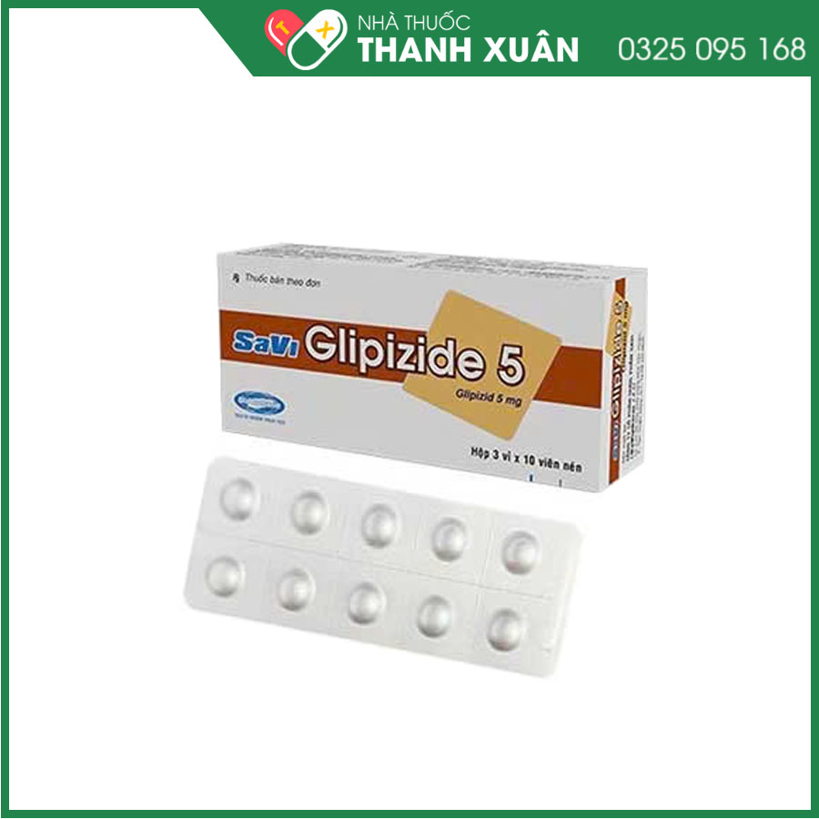 Savi Glipizide 5 điều trị đái tháo đường typ 2