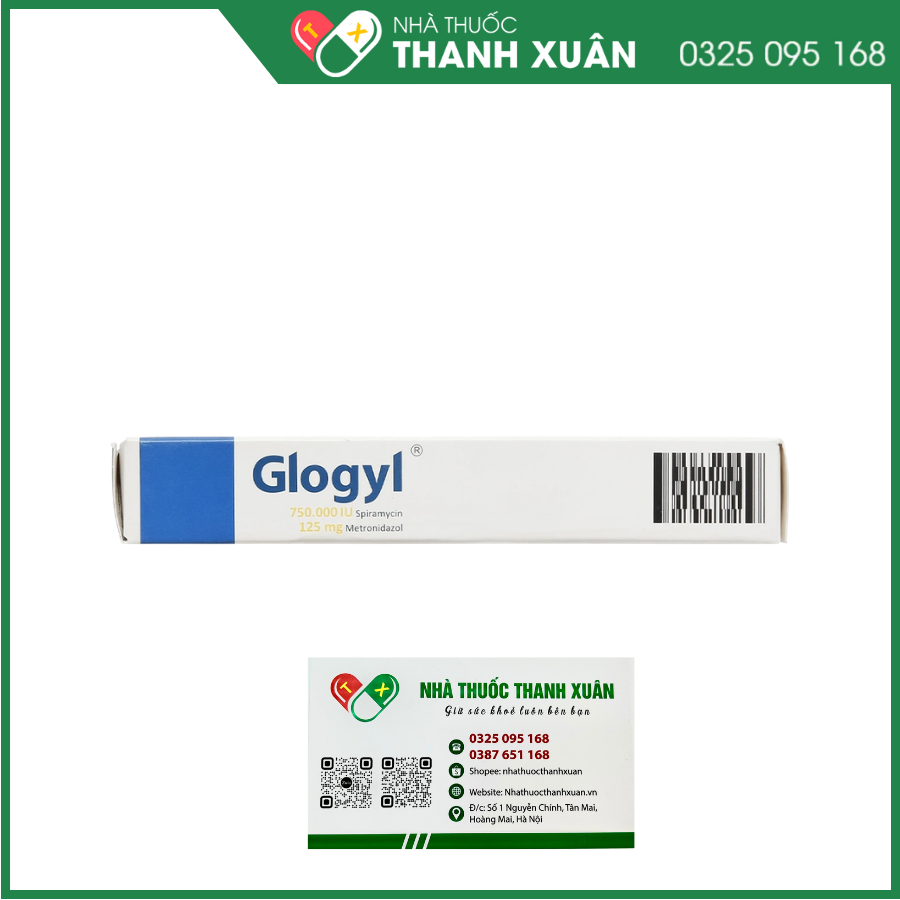 Glogyl trị nhiễm khuẩn răng miệng cấp tính, mạn tính hoặc tái phát