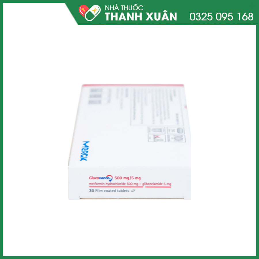 Glucovance 500mg/5mg thuốc điều trị đái tháo đường typ II