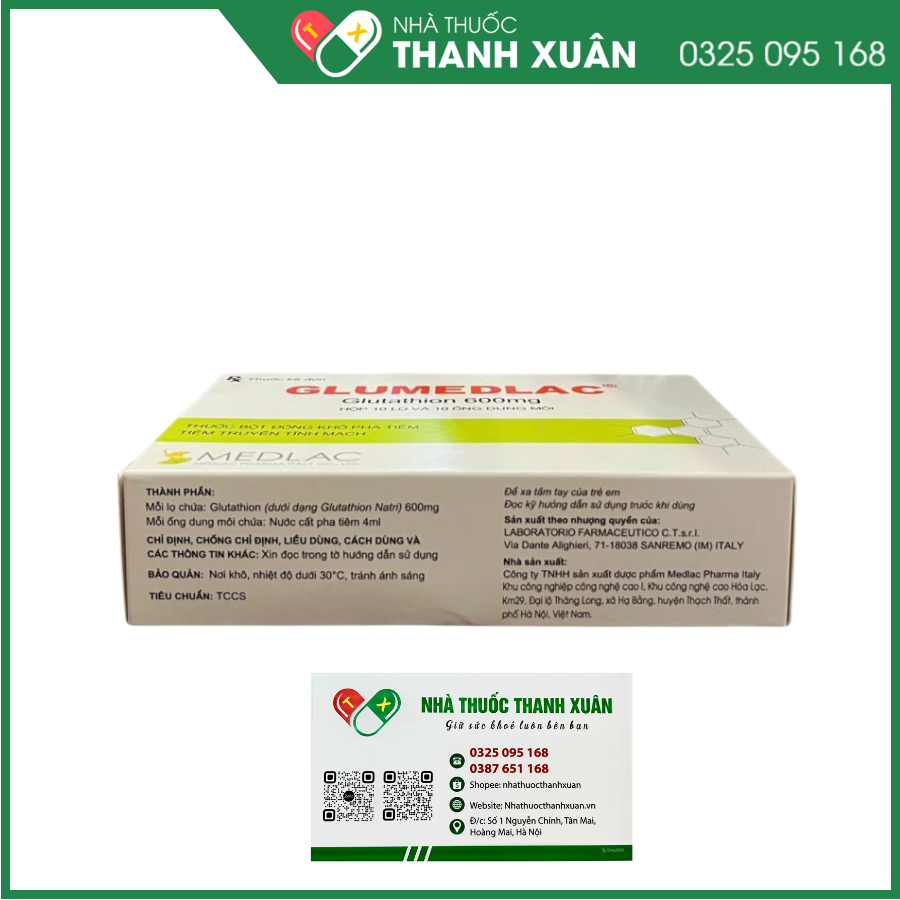 Glumedlac giảm bạch cầu do xạ trị, viêm niêm mạc miệng do trị хạ, dự phòng bệnh thần kinh do điều trị hóa chất với cisplatin và dẫn xuất platinum