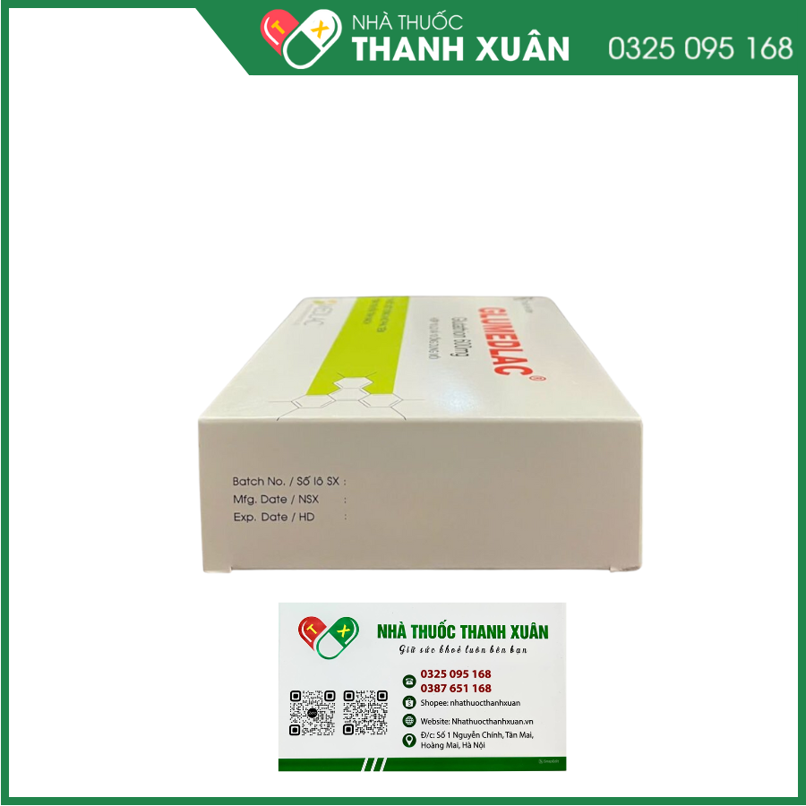 Glumedlac giảm bạch cầu do xạ trị, viêm niêm mạc miệng do trị хạ, dự phòng bệnh thần kinh do điều trị hóa chất với cisplatin và dẫn xuất platinum