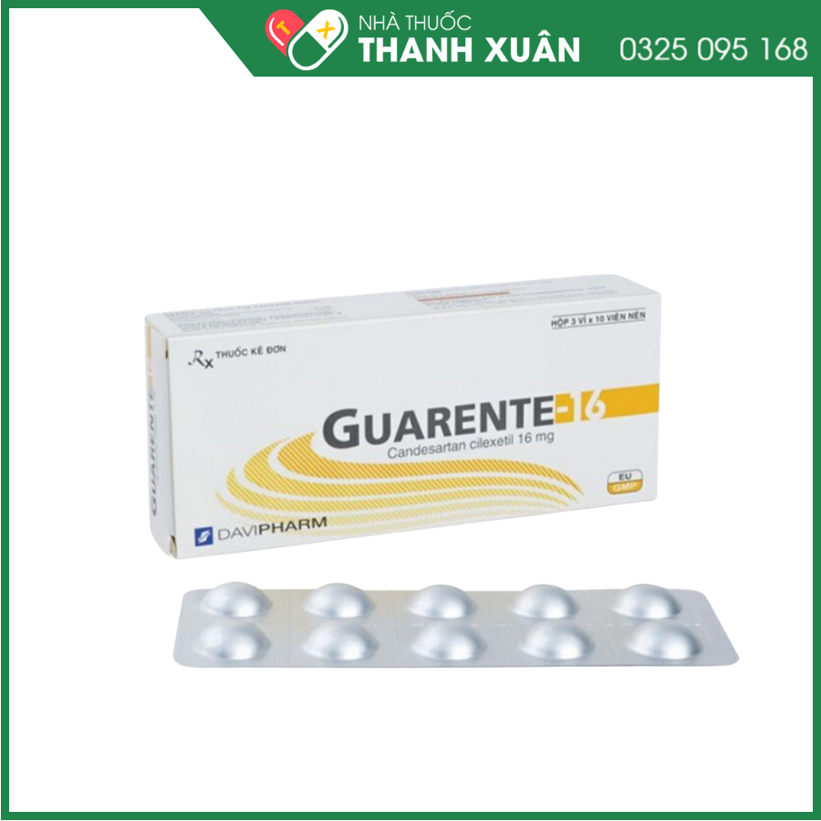 Guarente-16 điều trị tăng huyết áp, suy tim