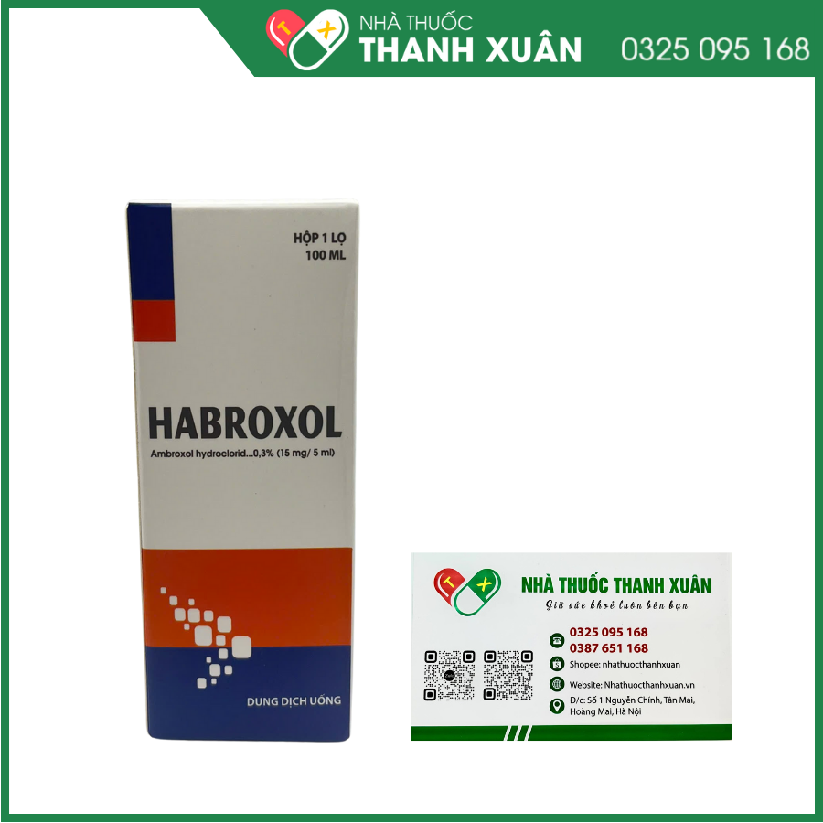 Habroxol long đờm, tiêu nhầy