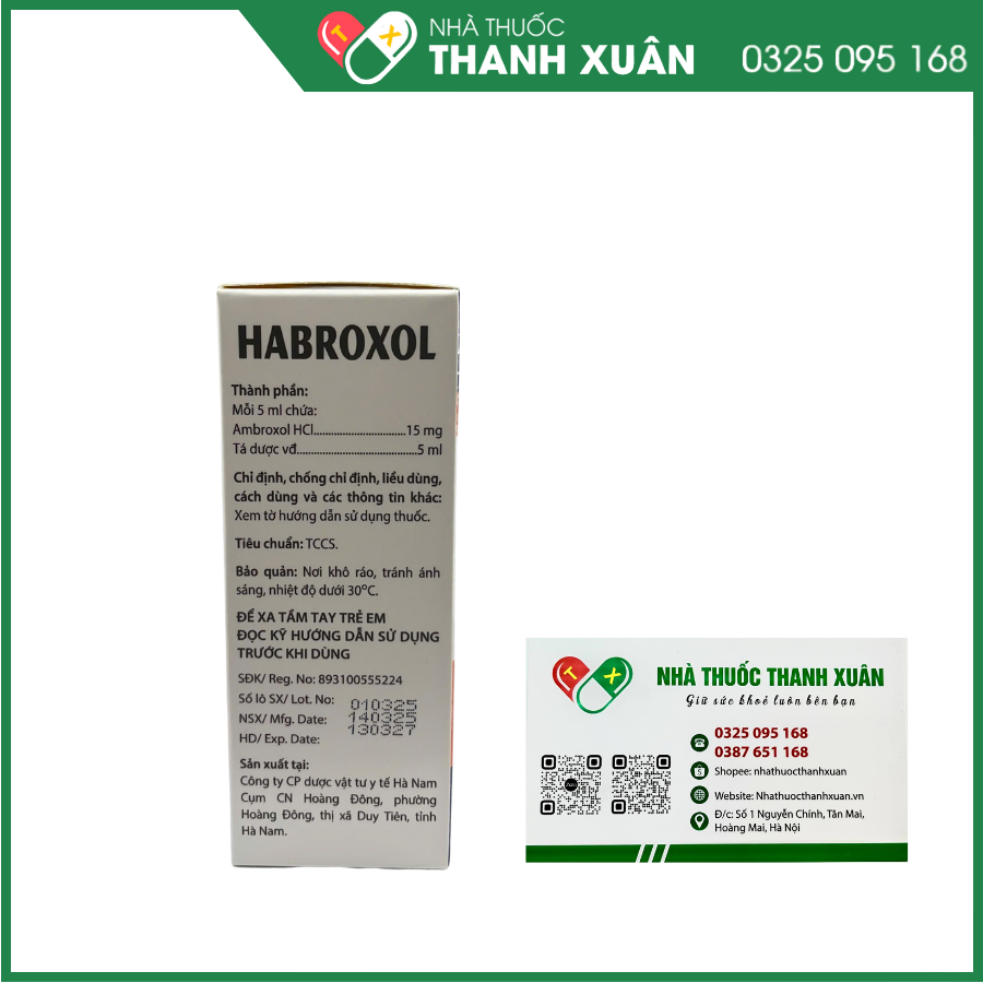 Habroxol long đờm, tiêu nhầy
