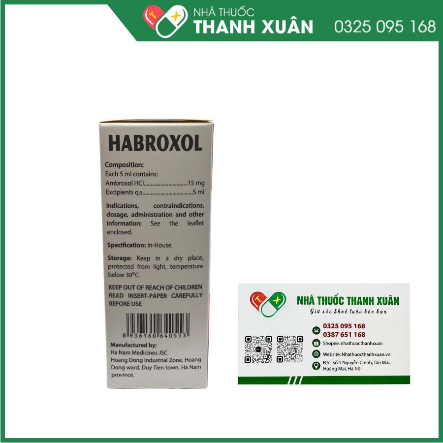 Habroxol long đờm, tiêu nhầy