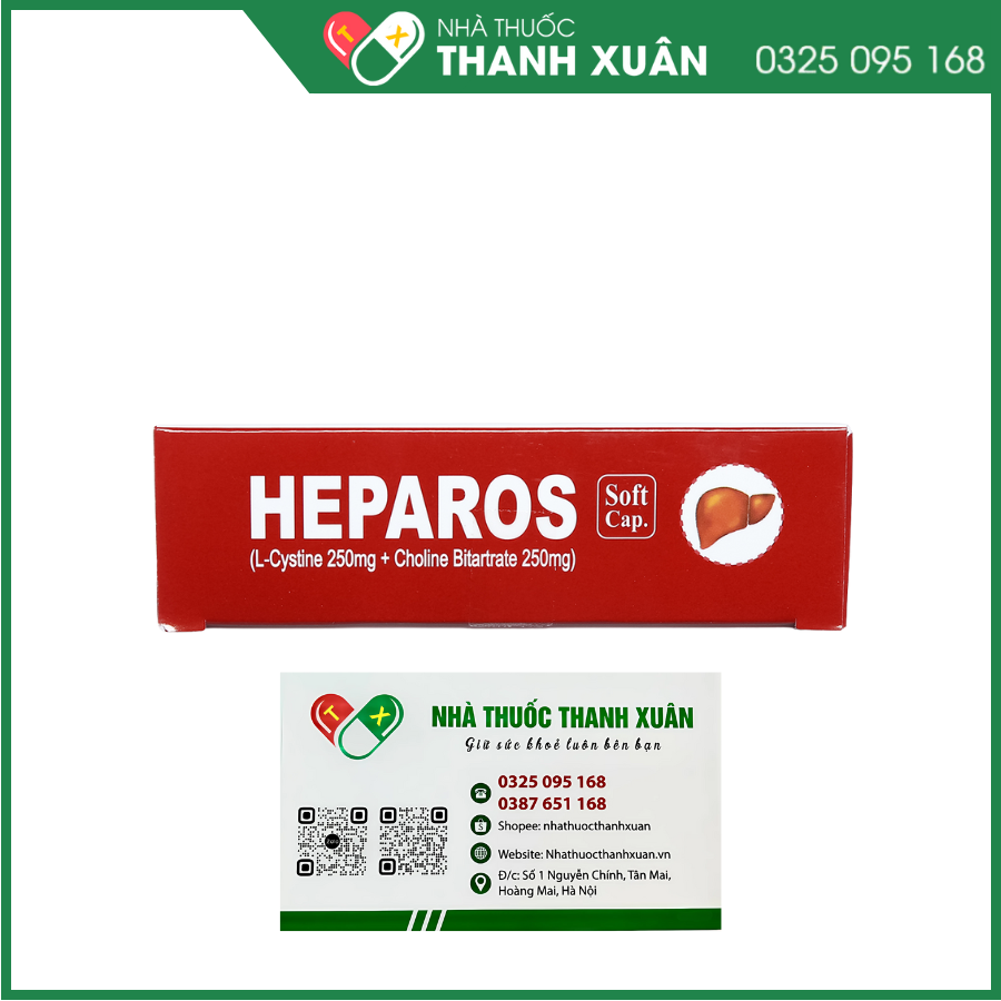 Thuốc Heparos điều trị sỏi mật, bảo vệ gan