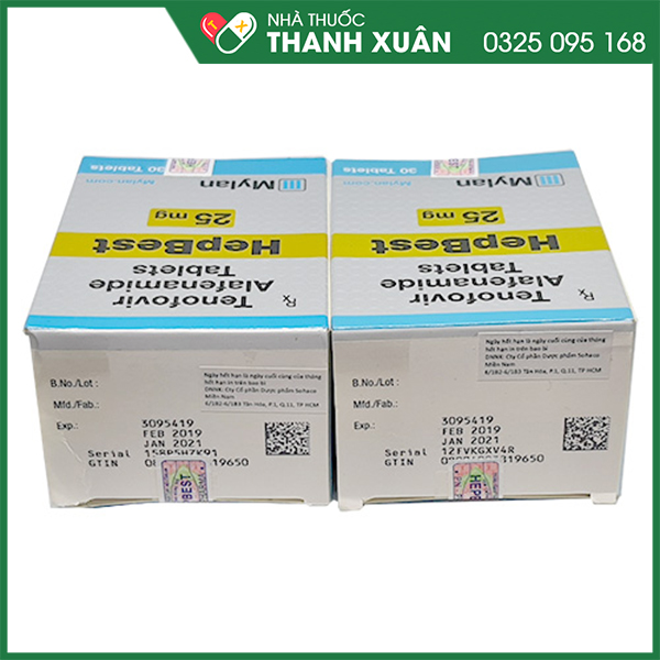Hepbest thuốc kháng virus, trị viêm gan B
