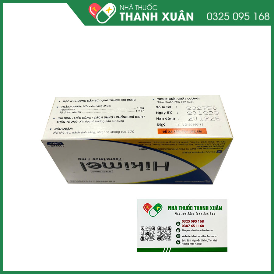 Hikimel dự phòng và điều trị thải ghép sau phẫu thuật