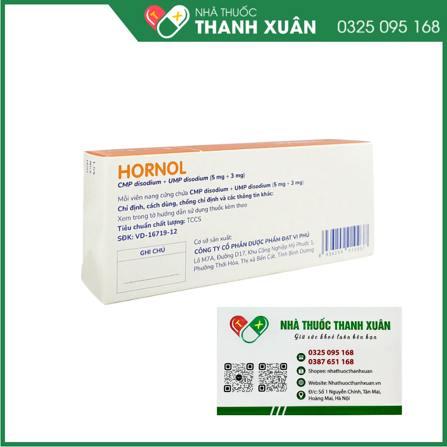Hornol điều trị đau dây thần kinh