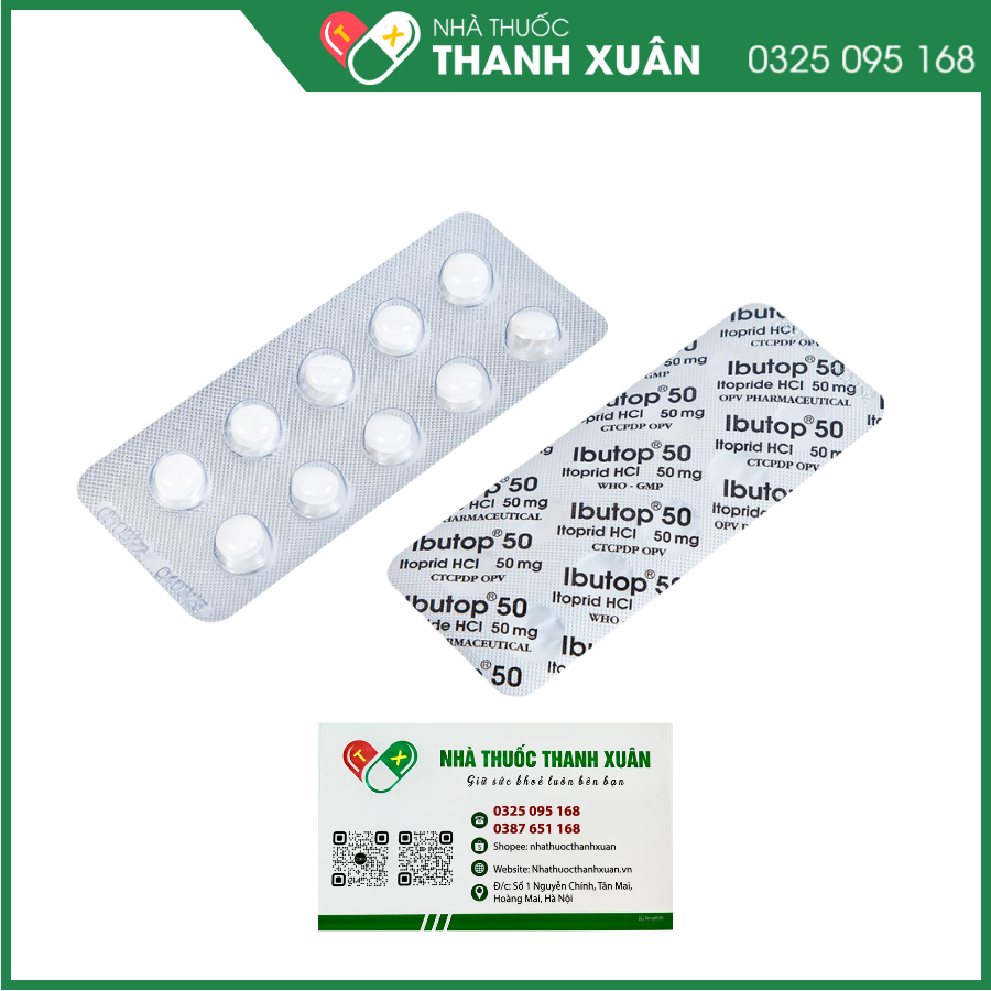 Ibutop trị những triệu chứng về dạ dày-ruột gây ra bởi viêm dạ dày mạn