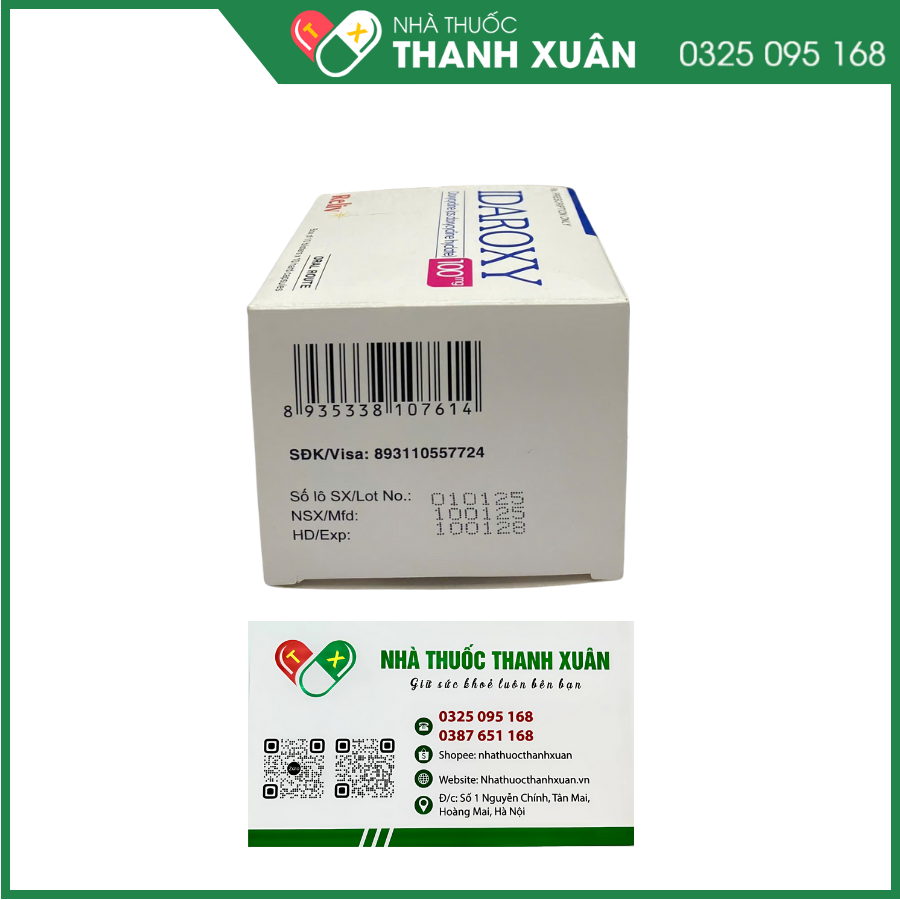 Idaroxy điều trị nhiễm khuẩn hô hấp, nhiễm khuẩn tiết niệu, da liễu, mắt, nhiễm Rickettsia và các bệnh lây qua đường tình dục