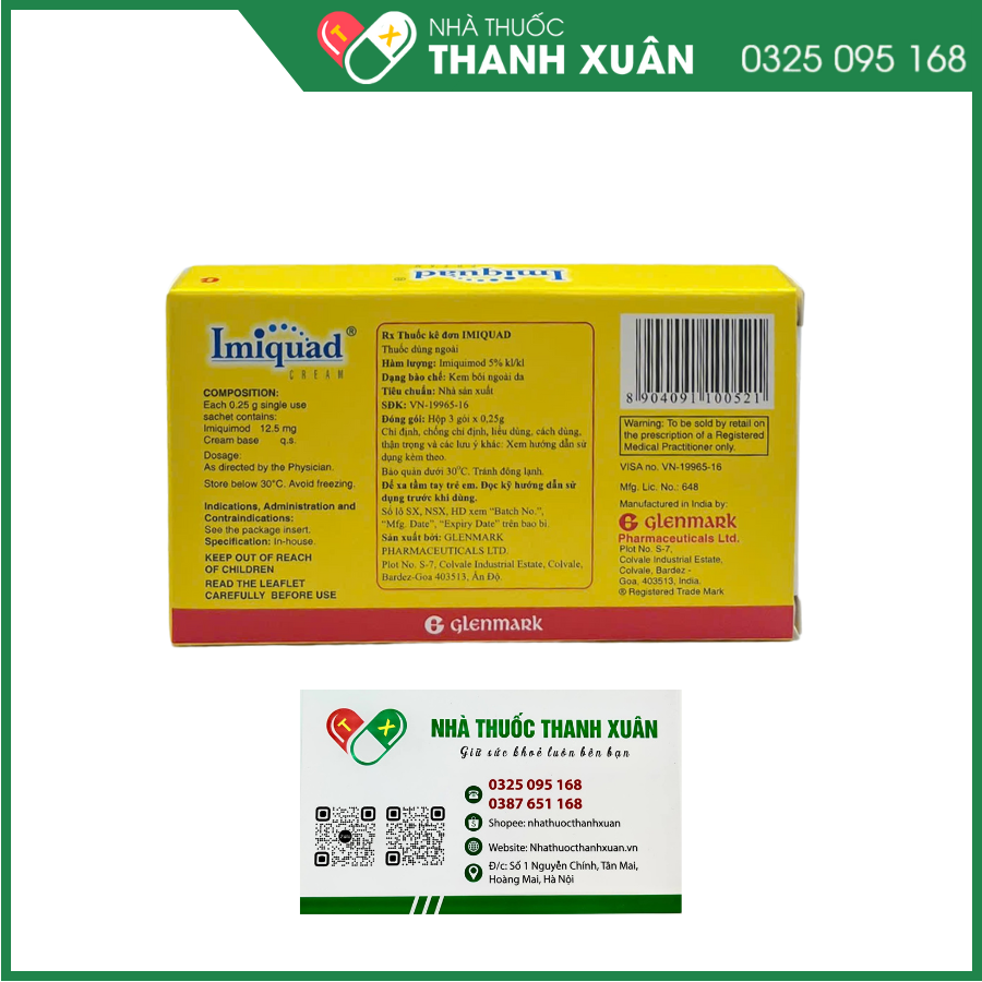 Imiquad hỗ trợ điều trị mụn cóc