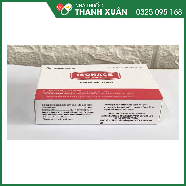 Isonace điều trị mụn trứng cá