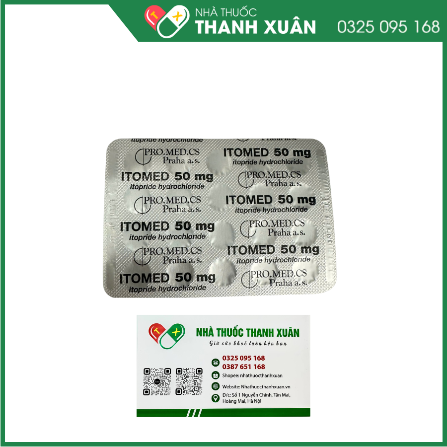 Thuốc Itomed điều trị các triệu chứng trên đường tiêu hóa