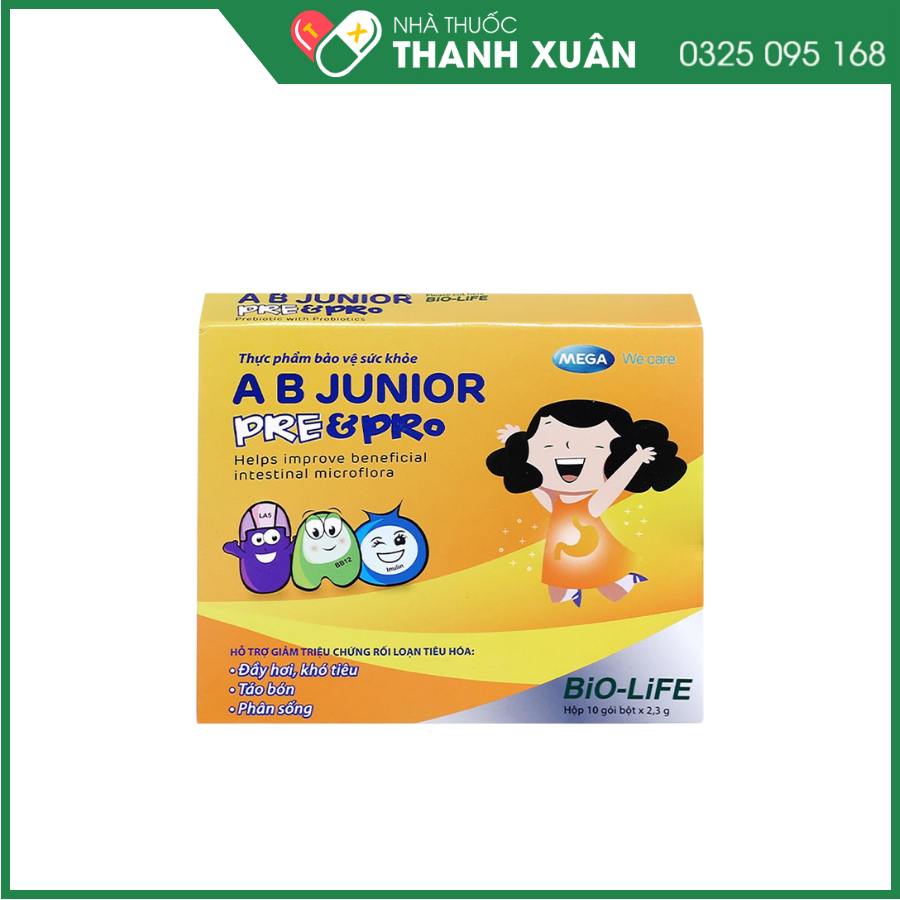 AB Junior Pre&amp;Pro bổ sung lợi khuẩn