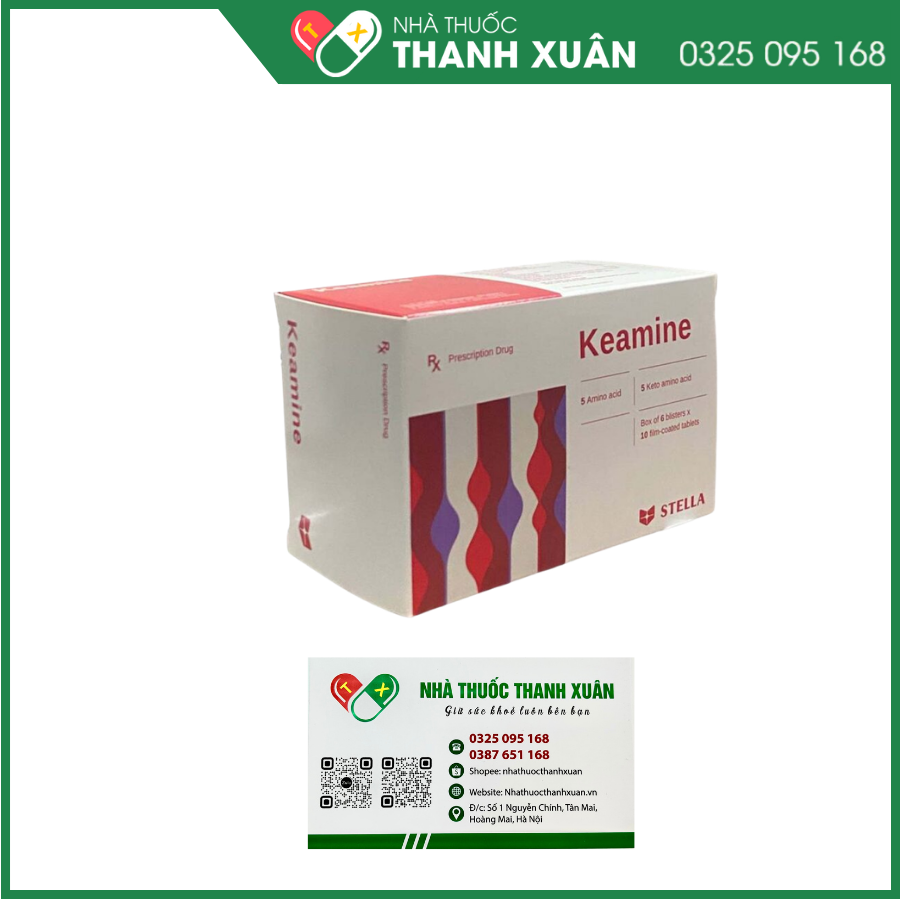 Keamine phòng và điều trị bệnh do rối loạn hay suy giảm cơ chế chuyển hóa protein ở người suy thận mạn tính