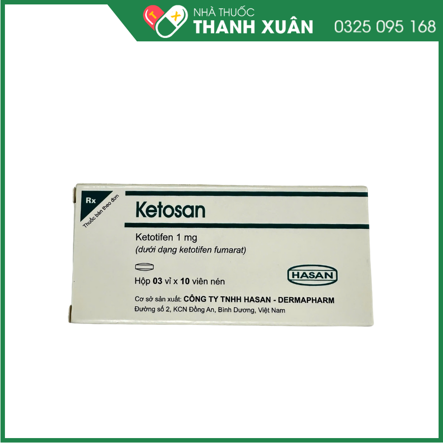 Ketosan điều trị hen phế quản