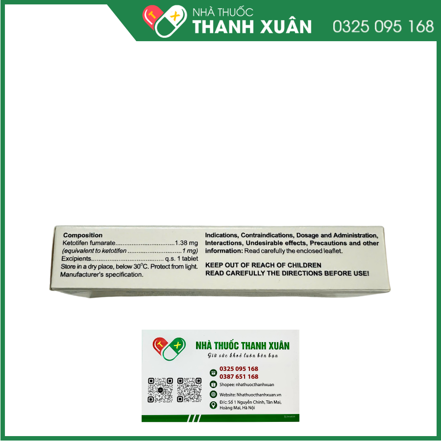 Ketosan điều trị hen phế quản