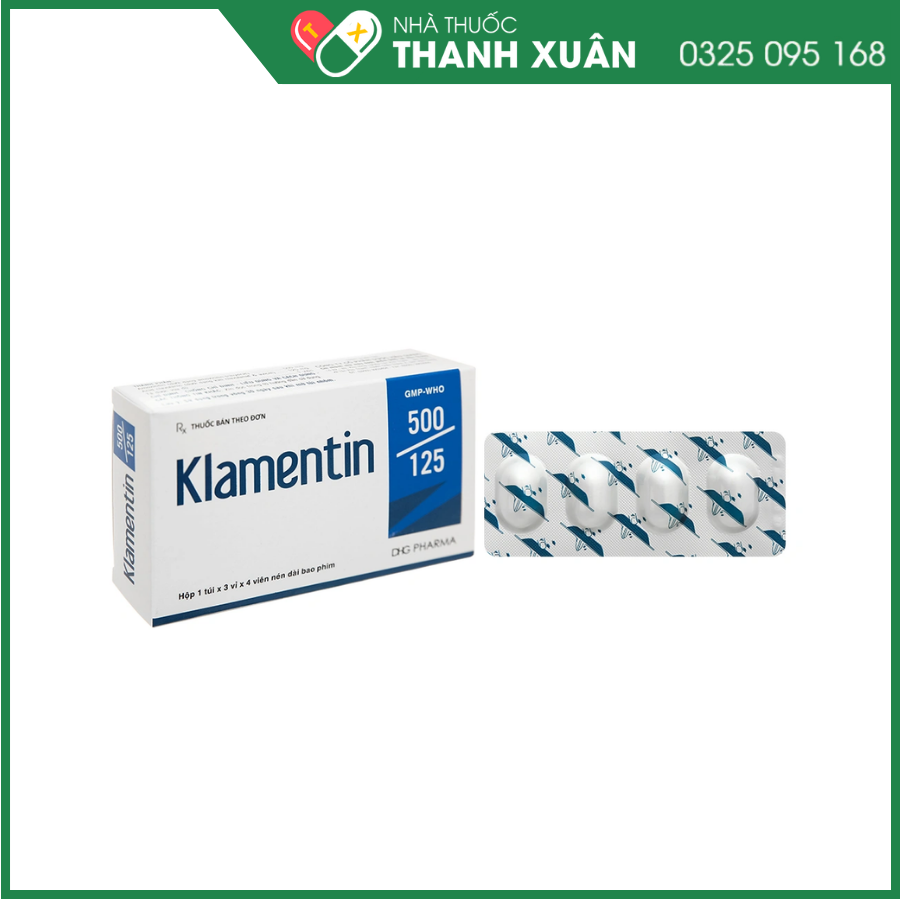 Klamentin 500/125 điều trị nhiễm khuẩn
