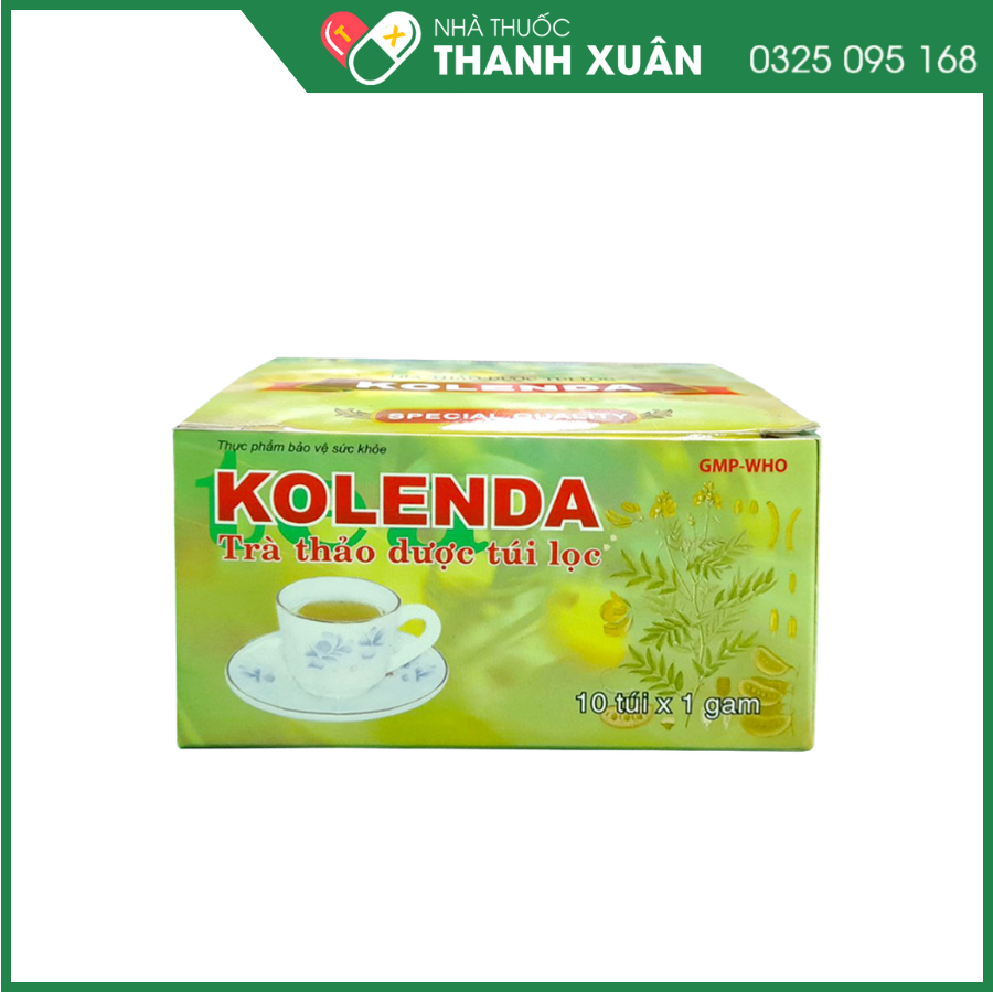 Kolenda trà thảo mộc túi lọc hỗ trợ nhuận tràng giảm táo bón
