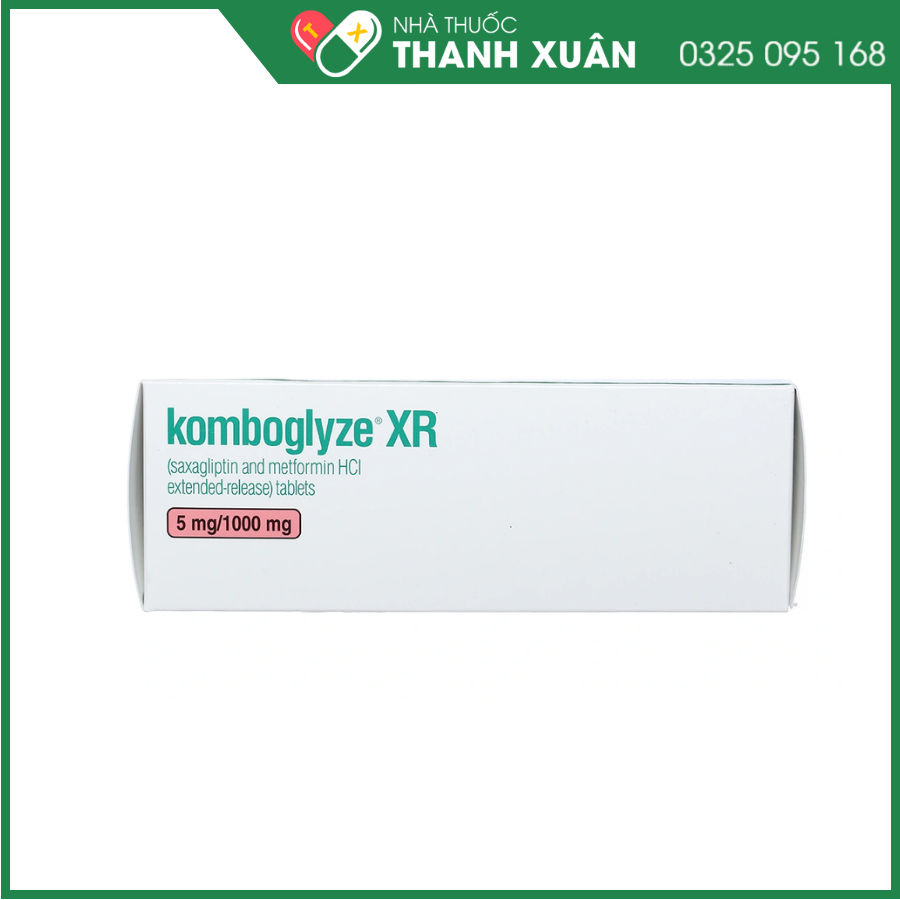 Komboglyze XR 5mg/1000mg điều trị đái tháo đường