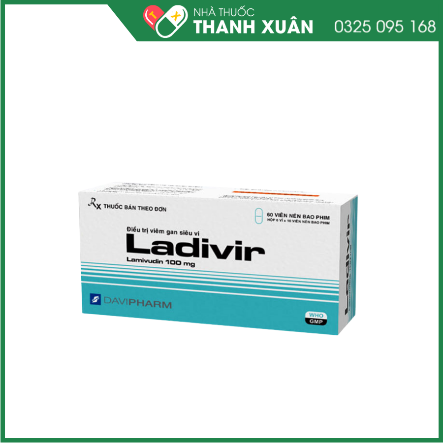 Ladivir điều trị bệnh viêm gan siêu vi B mạn tính