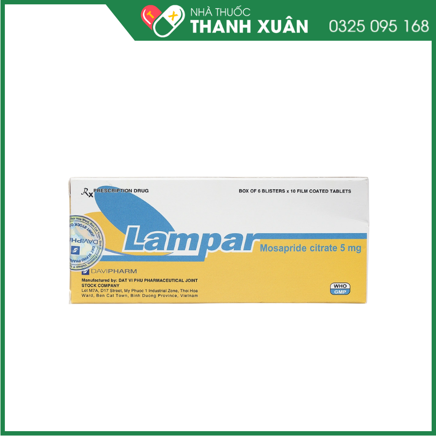 Lampar trị triệu chứng dạ dày-ruột