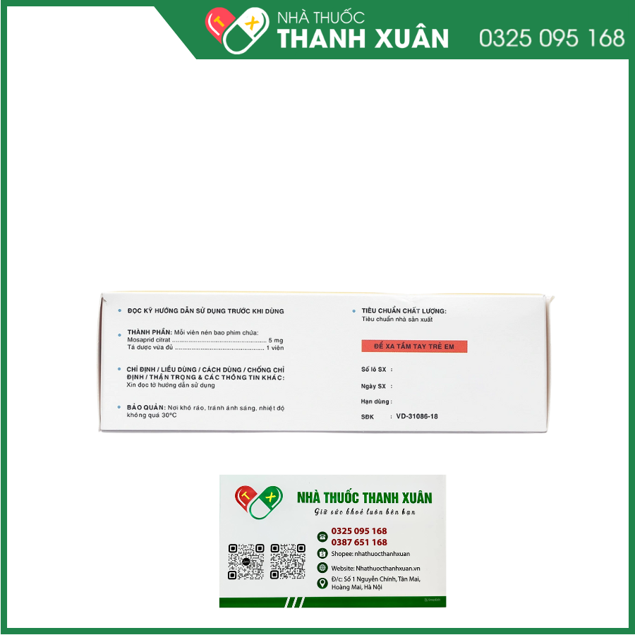 Lampar trị triệu chứng dạ dày-ruột