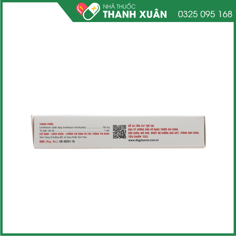 LevoDHG 750 điều trị nhiễm khuẩn