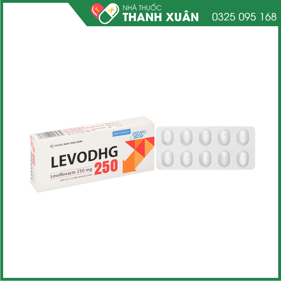Viên nén LevoDHG 250 điều trị nhiễm khuẩn
