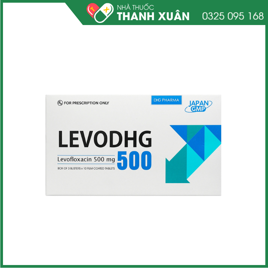 Viên nén LevoDHG 500 điều trị nhiễm khuẩn