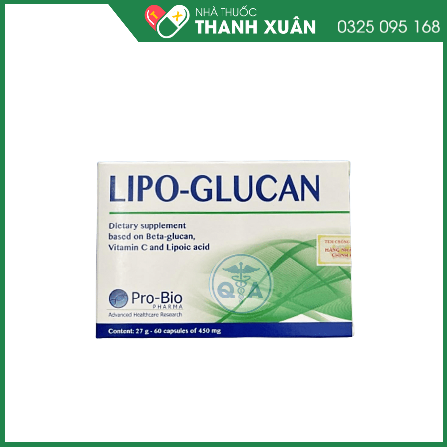 Lipo-Glucan - Hỗ trợ tăng cường sức đề kháng
