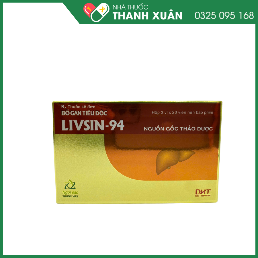 Bổ gan tiêu độc Livsin-94 điều trị viêm gan cấp và mãn tính