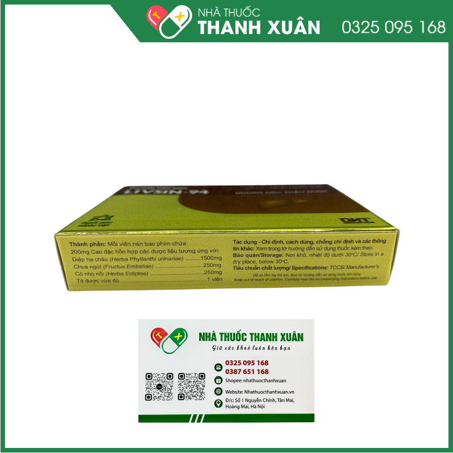 Bổ gan tiêu độc Livsin-94 điều trị viêm gan cấp và mãn tính