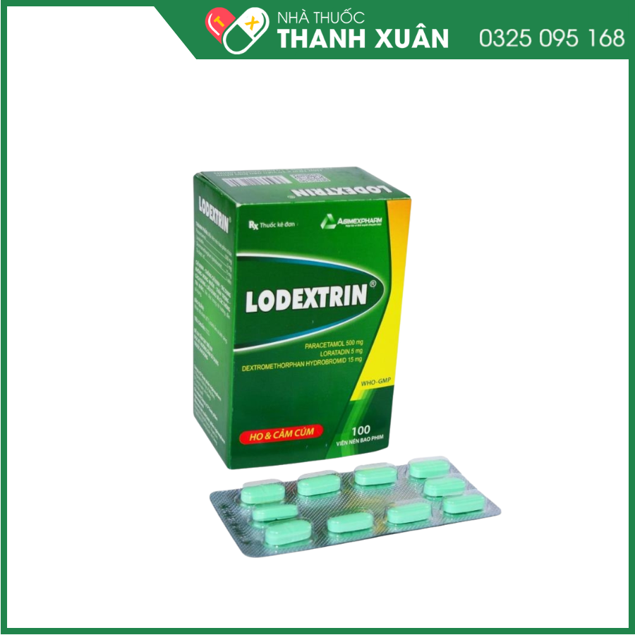 Thuốc Lodextrin điều trị các triệu chứng cảm cúm, sốt, ho, nhức đầu