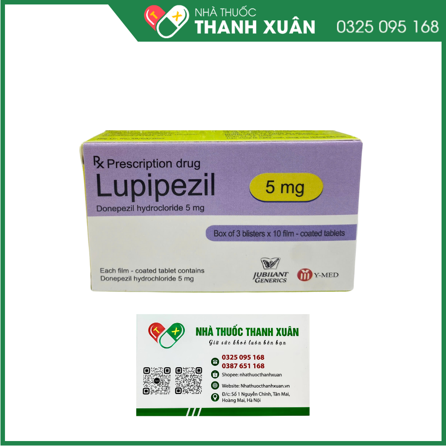 Lupipezil 5mg trị chứng giảm trí nhớ