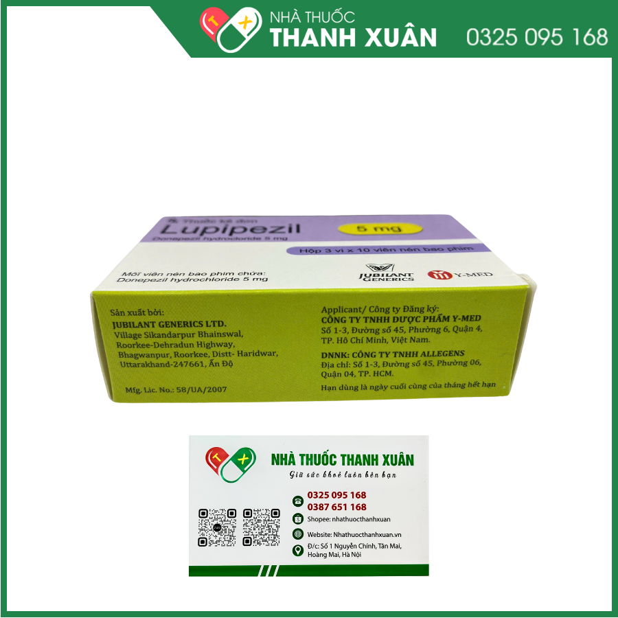 Lupipezil 5mg trị chứng giảm trí nhớ