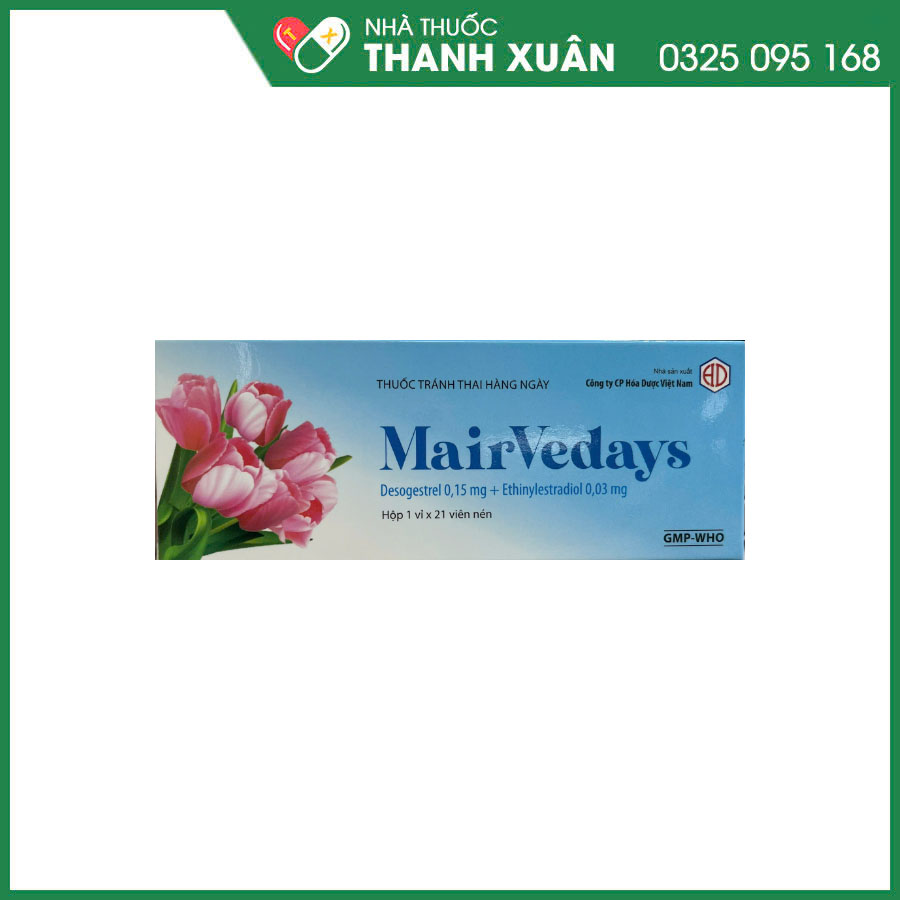 MairVedays thuốc tránh thai hàng ngày